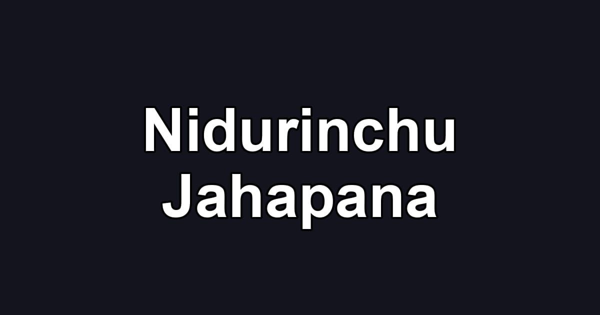Nidurinchu Jahapana