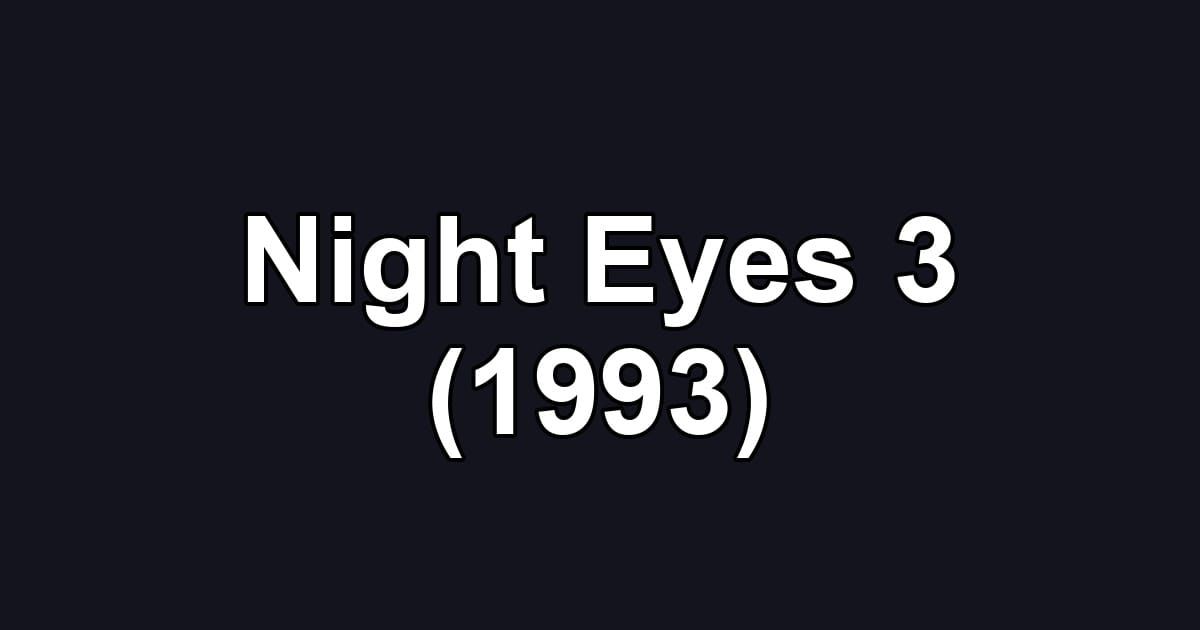 Night Eyes 3 (1993)