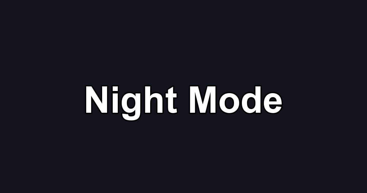 Night Mode