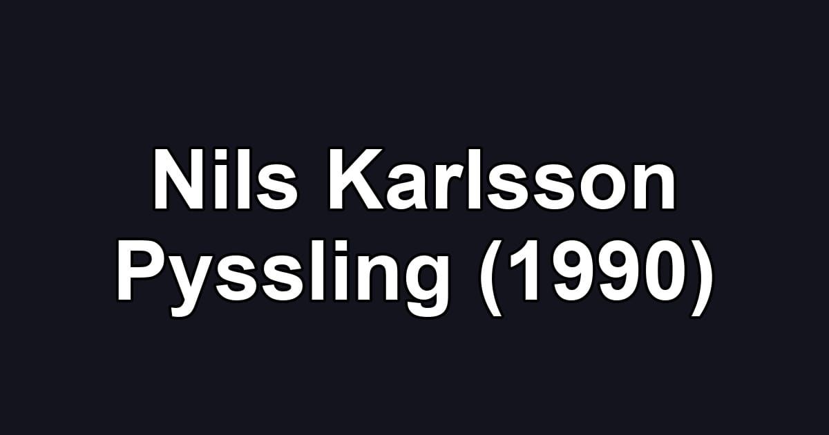 Nils Karlsson Pyssling (1990)