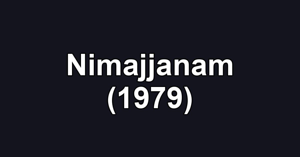 Nimajjanam (1979)