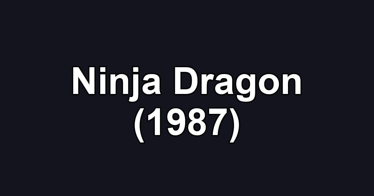Ninja Dragon (1987)
