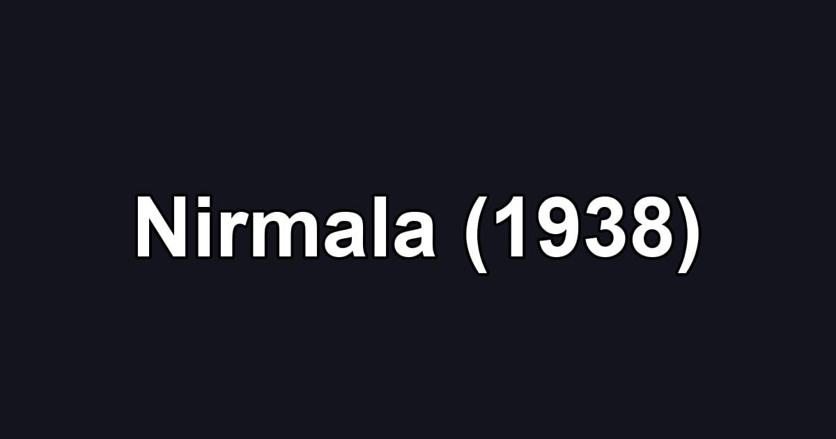 Nirmala (1938)