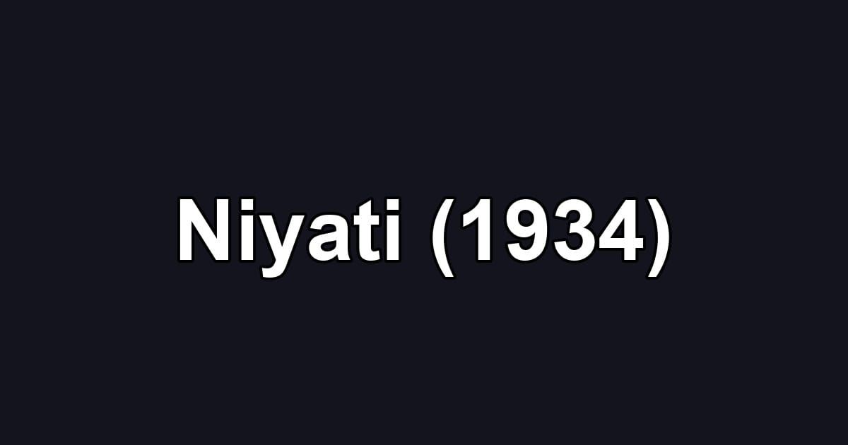 Niyati (1934)