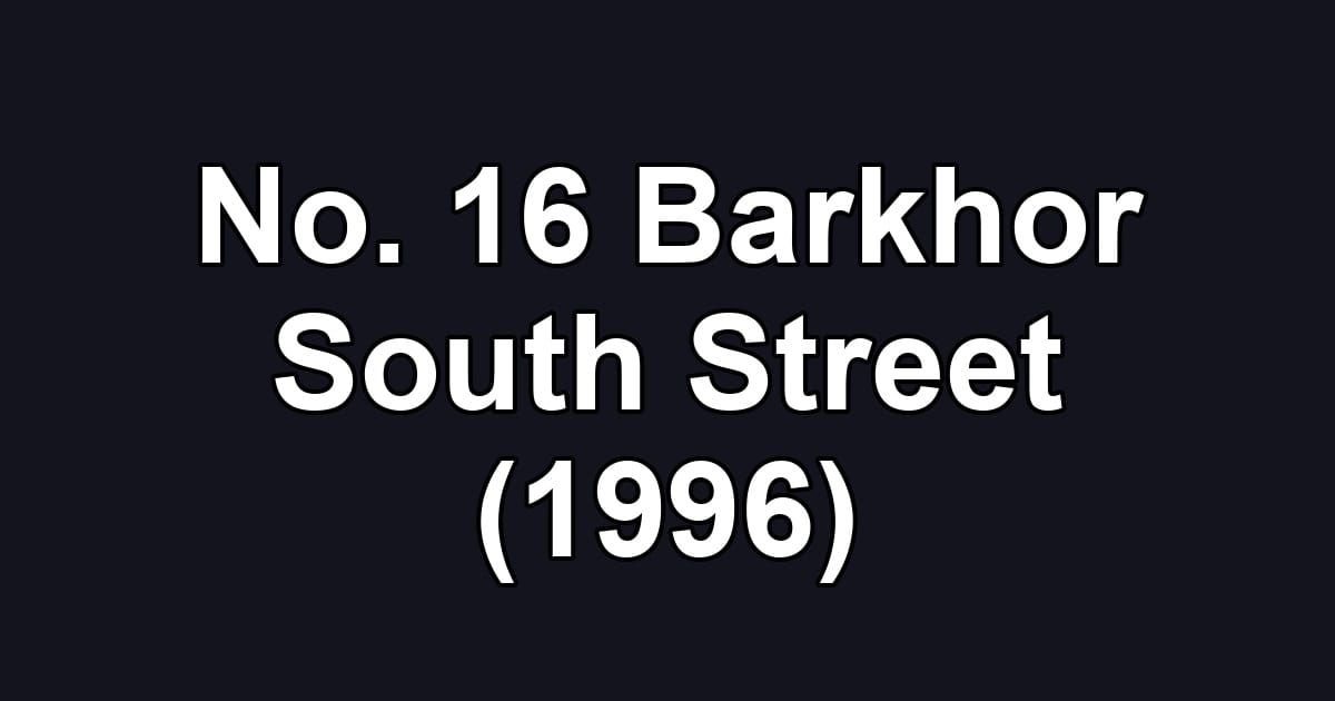 No. 16 Barkhor South Street (1996)