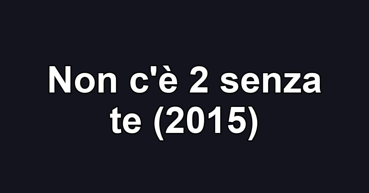Non c'è 2 senza te (2015)