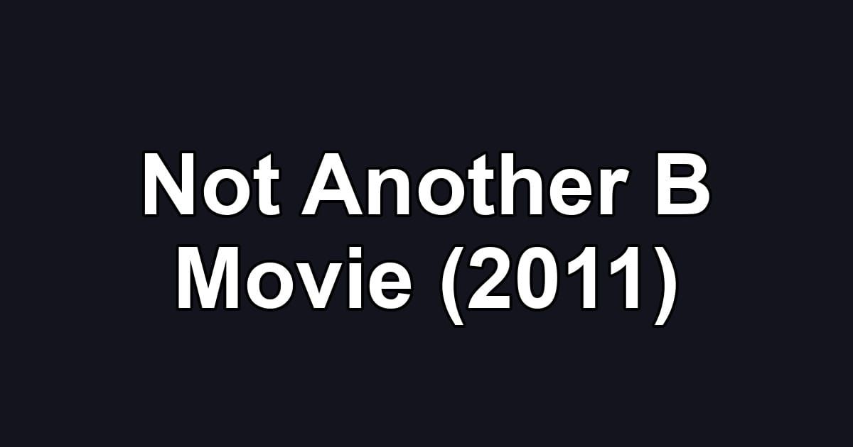 Not Another B Movie (2011)