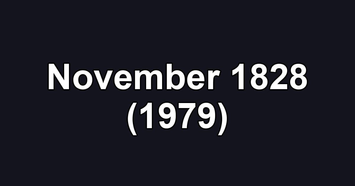 November 1828 (1979)