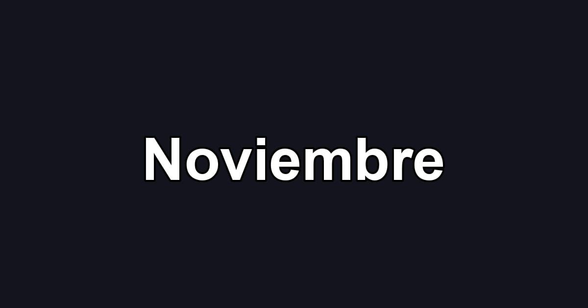 Noviembre
