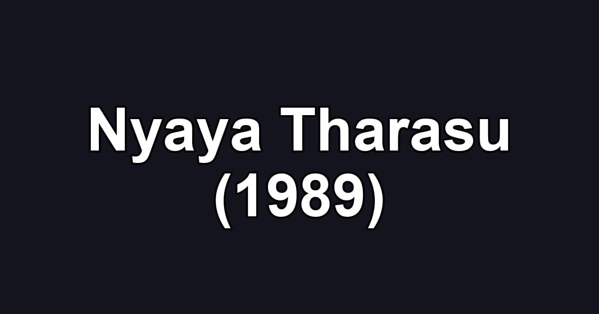 Nyaya Tharasu (1989)