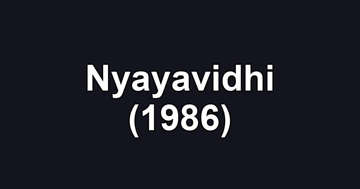 Nyayavidhi (1986)