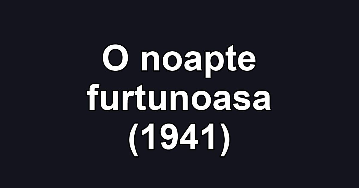 O noapte furtunoasa (1941)