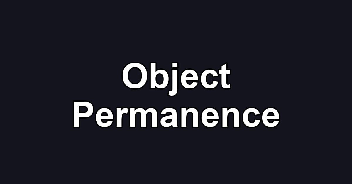Object Permanence