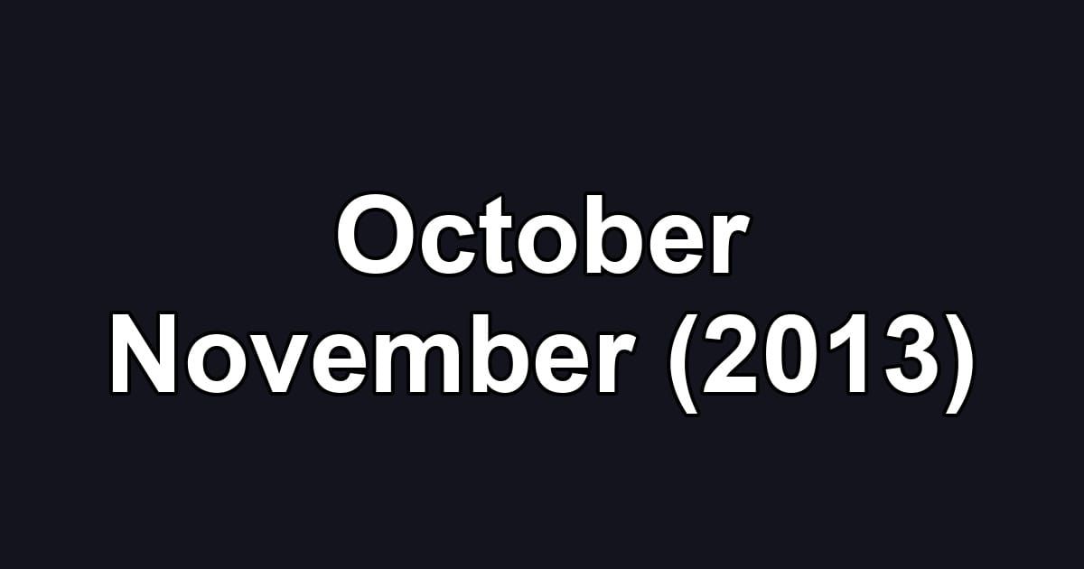 October November (2013)