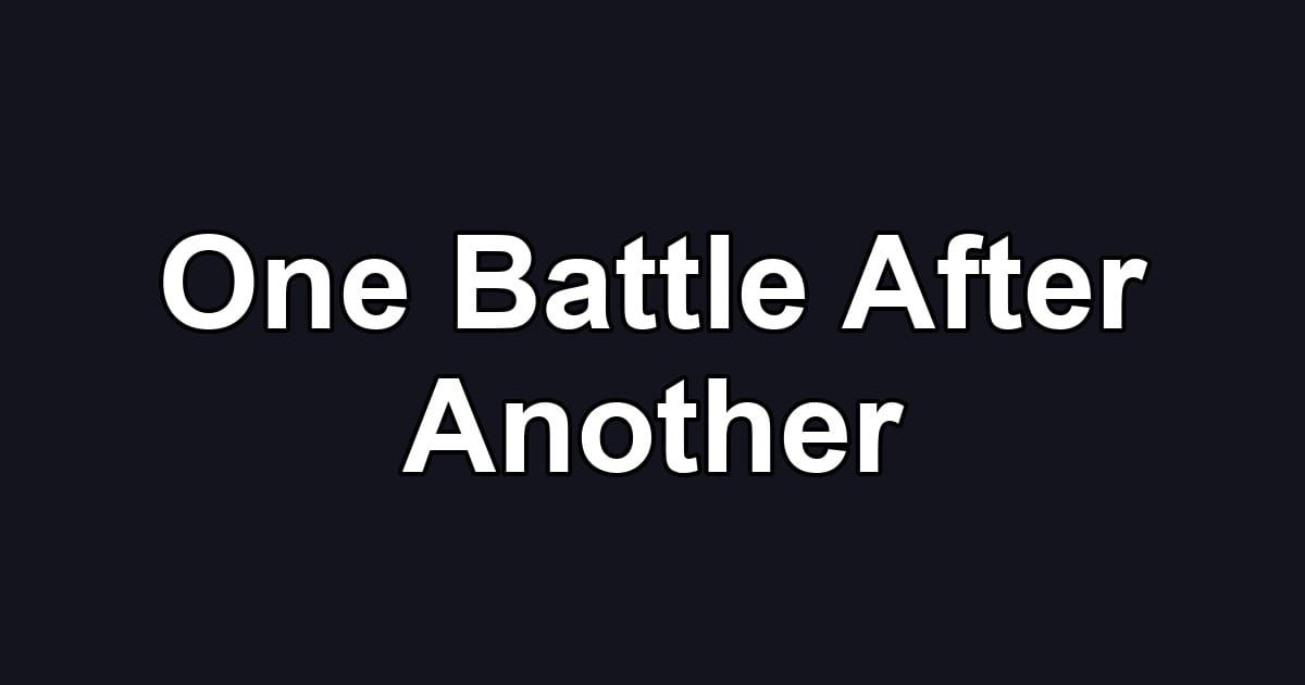 One Battle After Another