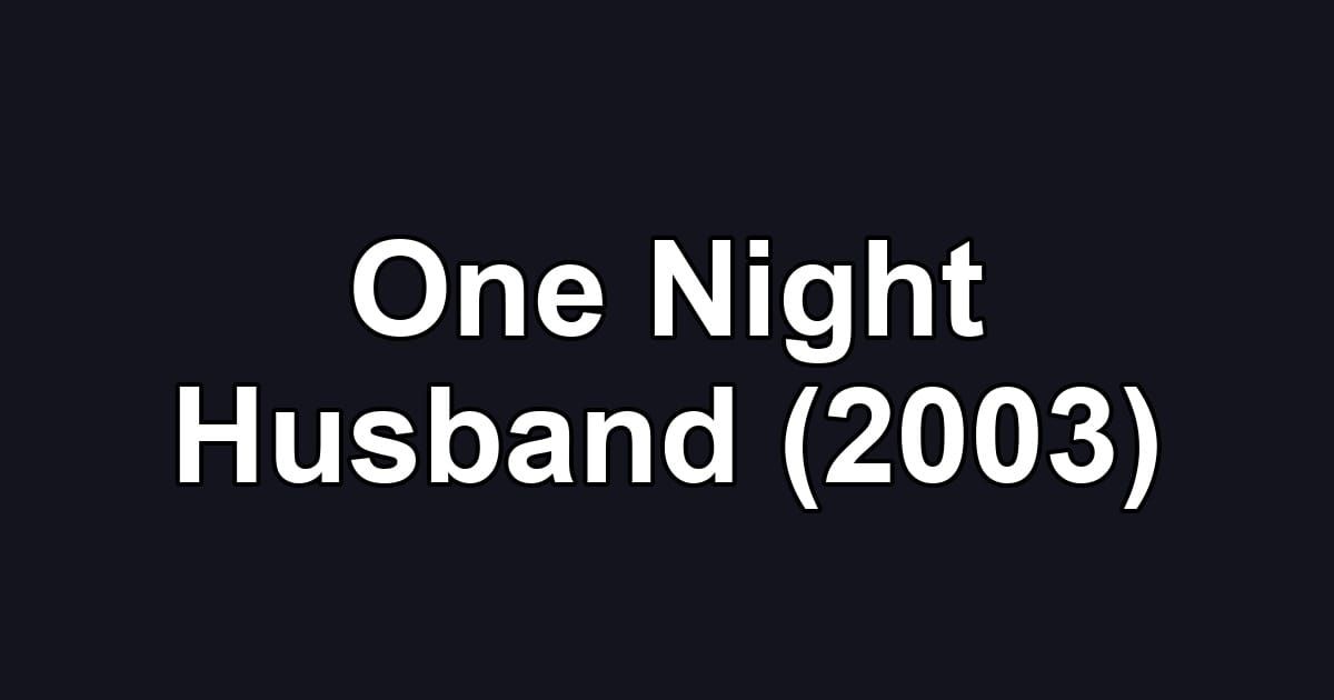 One Night Husband (2003)