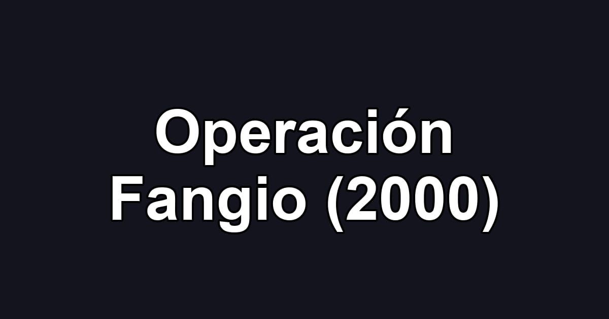 Operación Fangio (2000)