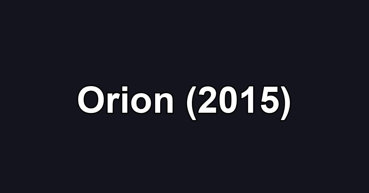 Orion (2015)