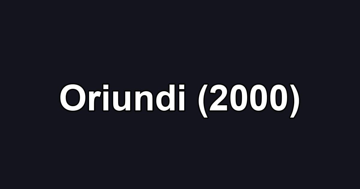 Oriundi (2000)