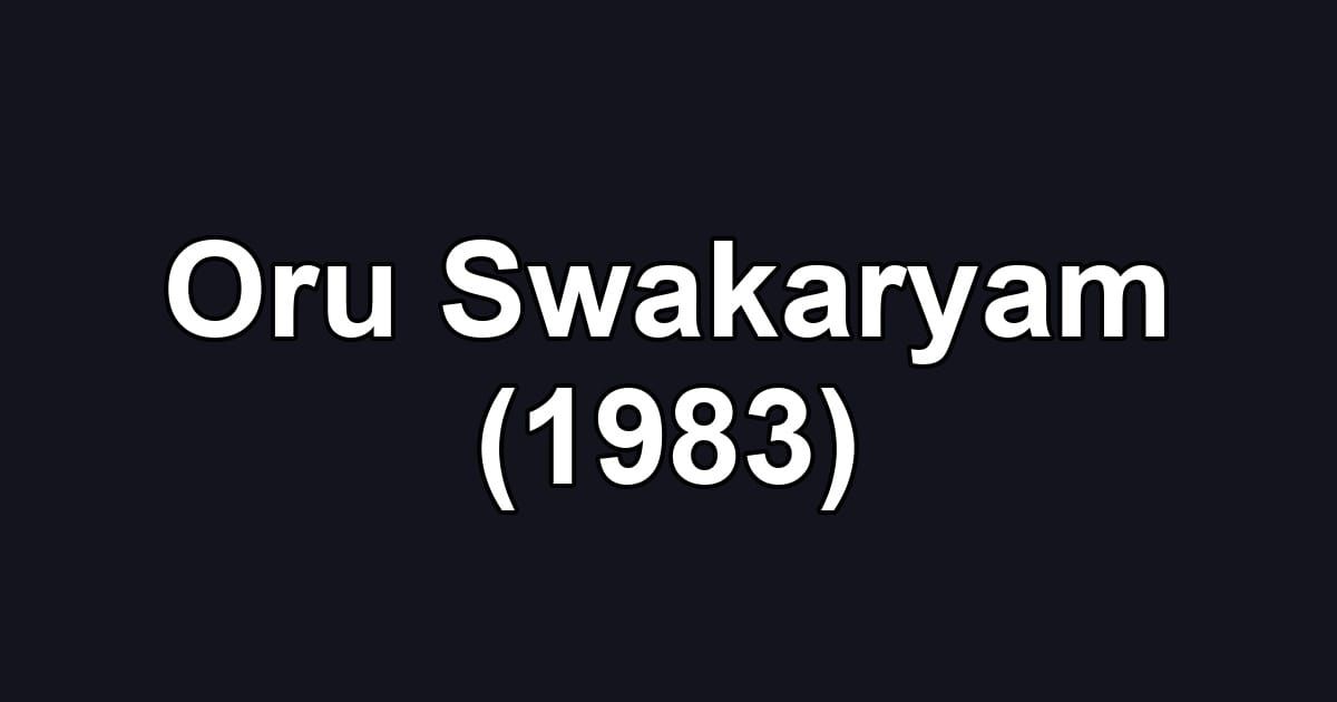 Oru Swakaryam (1983)