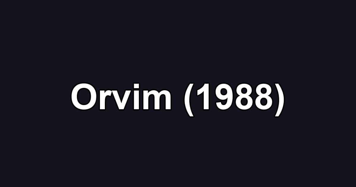 Orvim (1988)