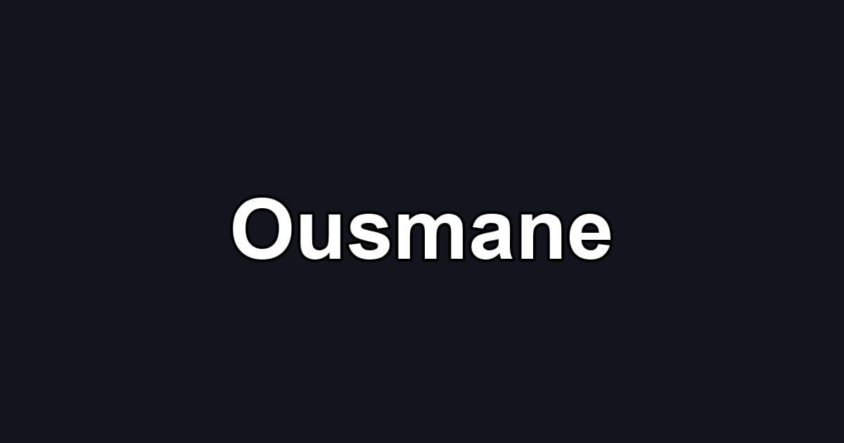 Ousmane