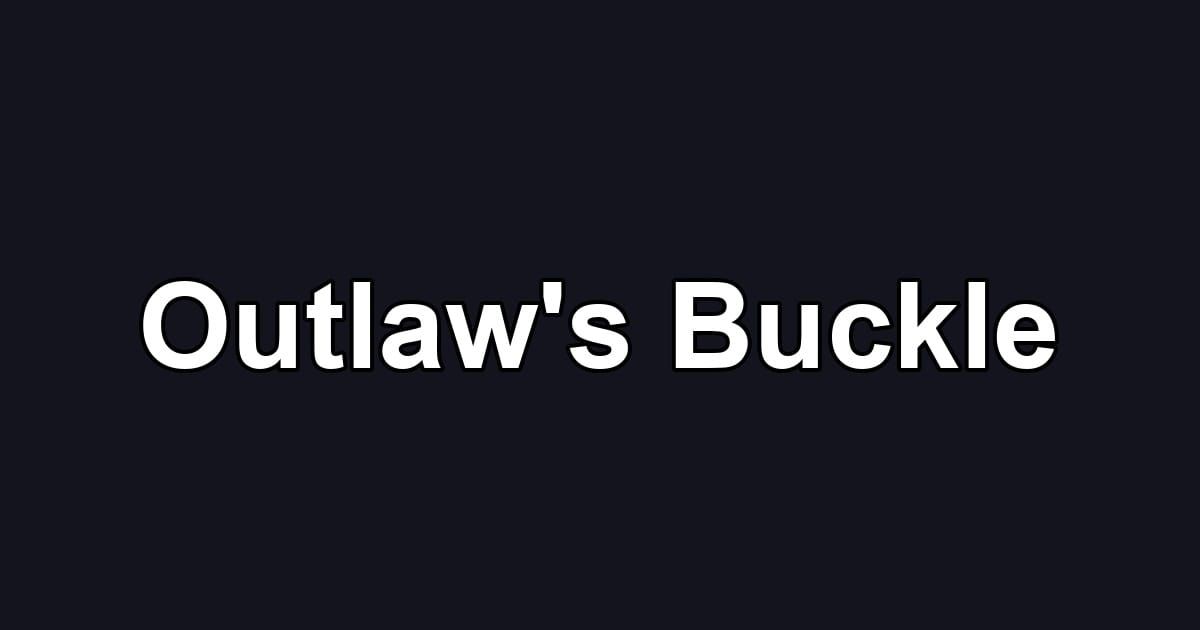 Outlaw's Buckle