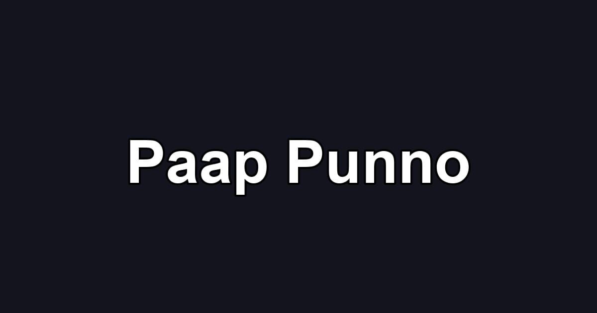 Paap Punno