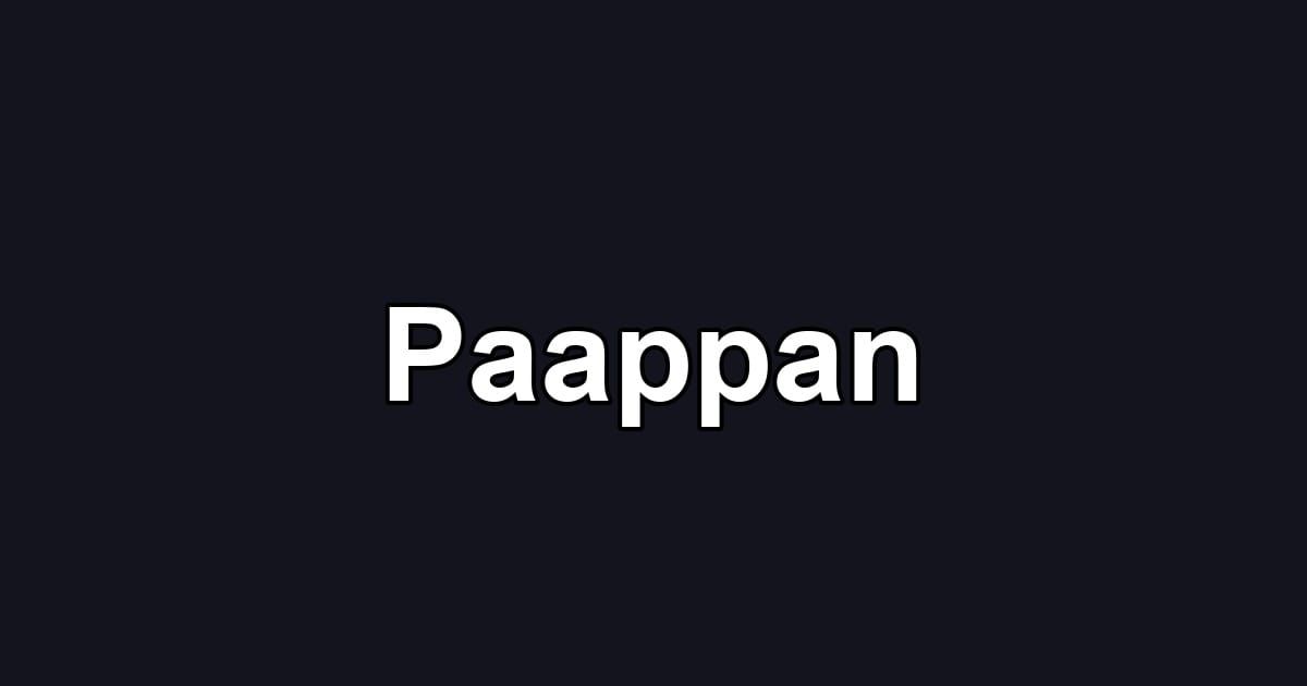 Paappan