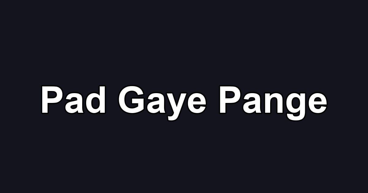 Pad Gaye Pange