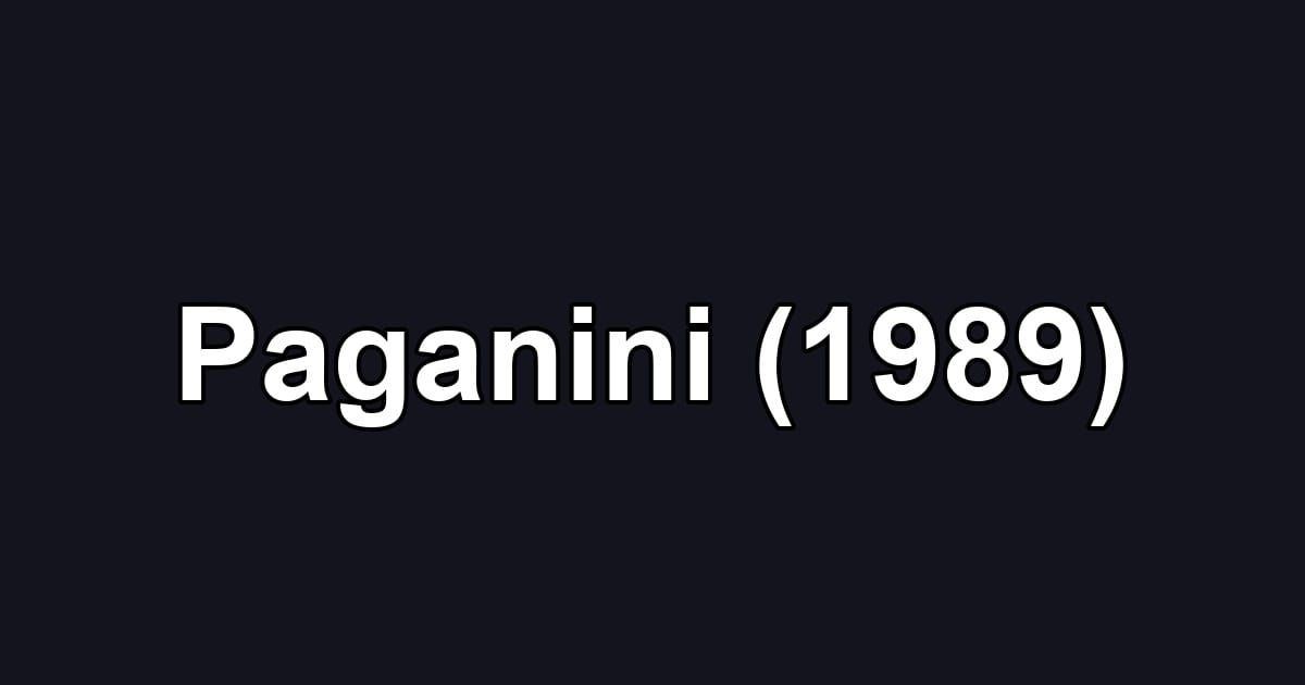 Paganini (1989)