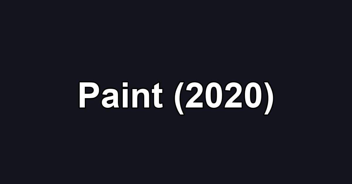 Paint (2020)