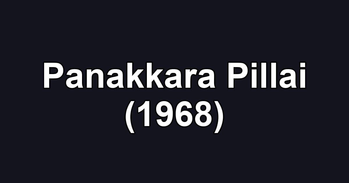 Panakkara Pillai (1968)