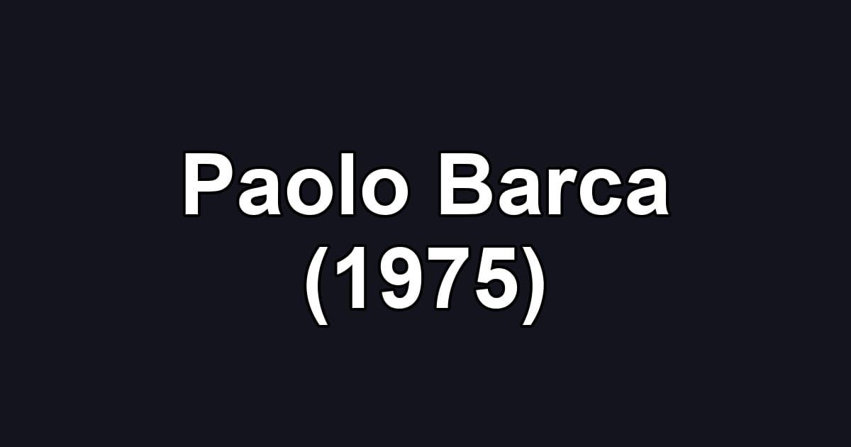 Paolo Barca (1975)