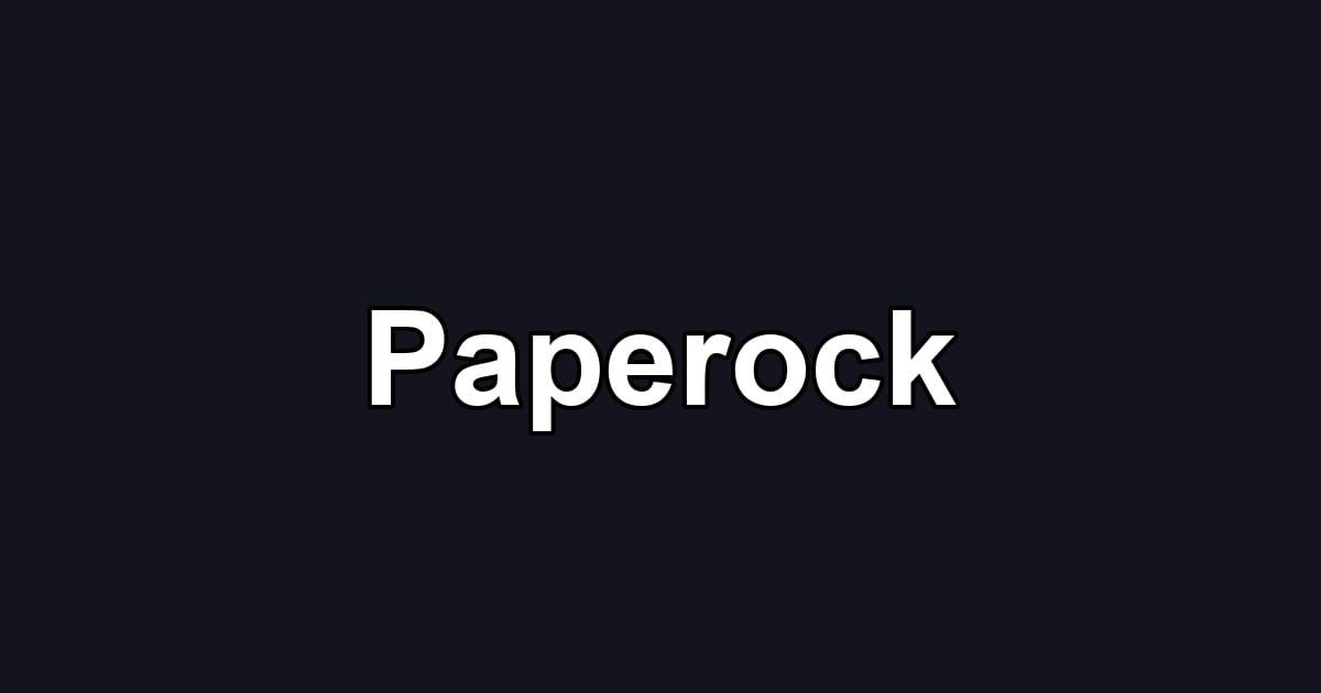 Paperock