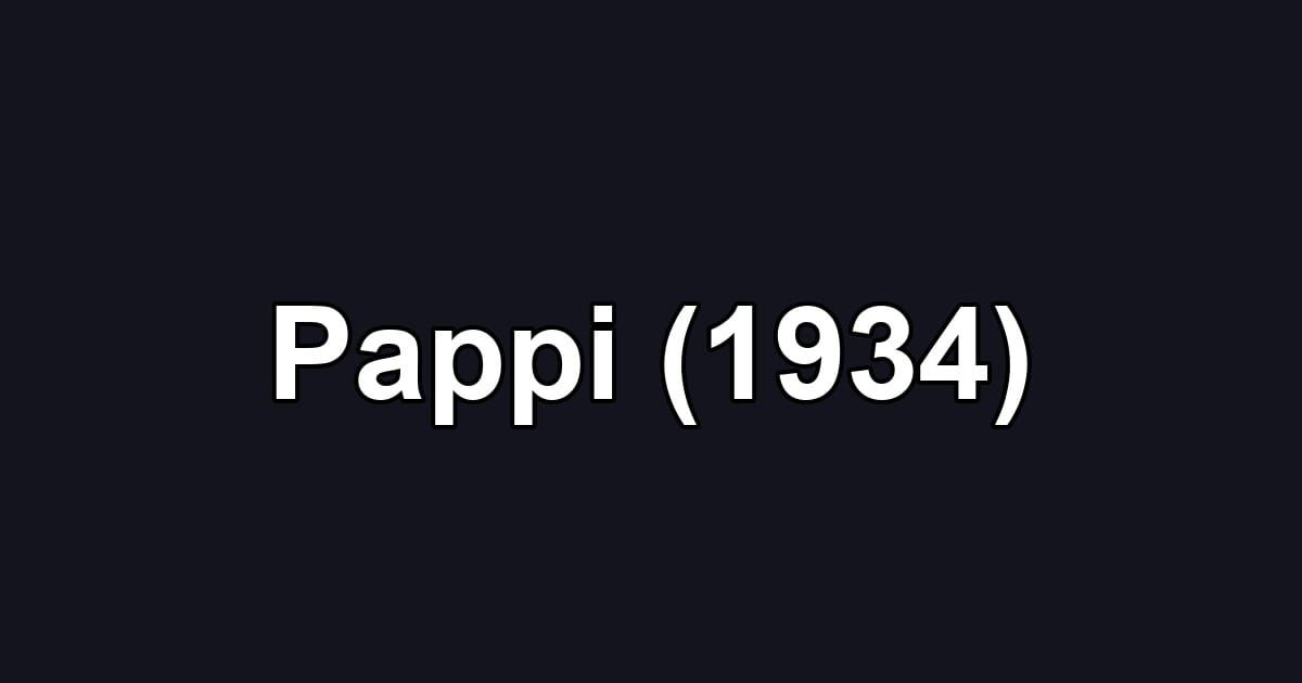Pappi (1934)