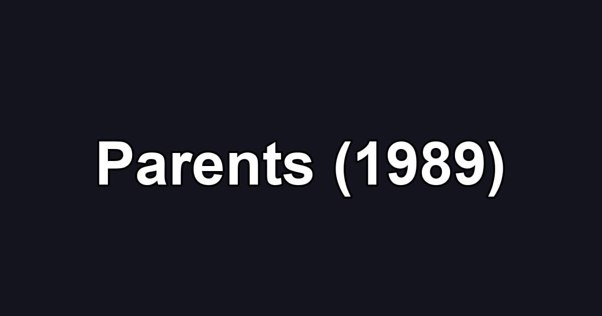 Parents (1989)