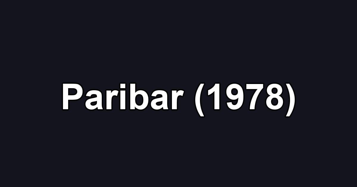 Paribar (1978)