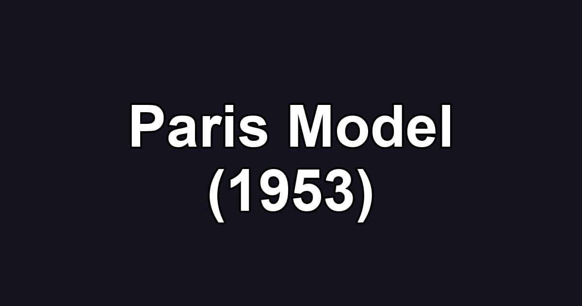 Paris Model (1953)