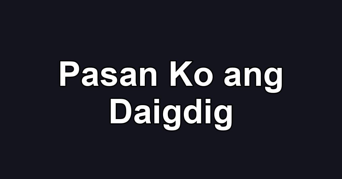 Pasan Ko ang Daigdig