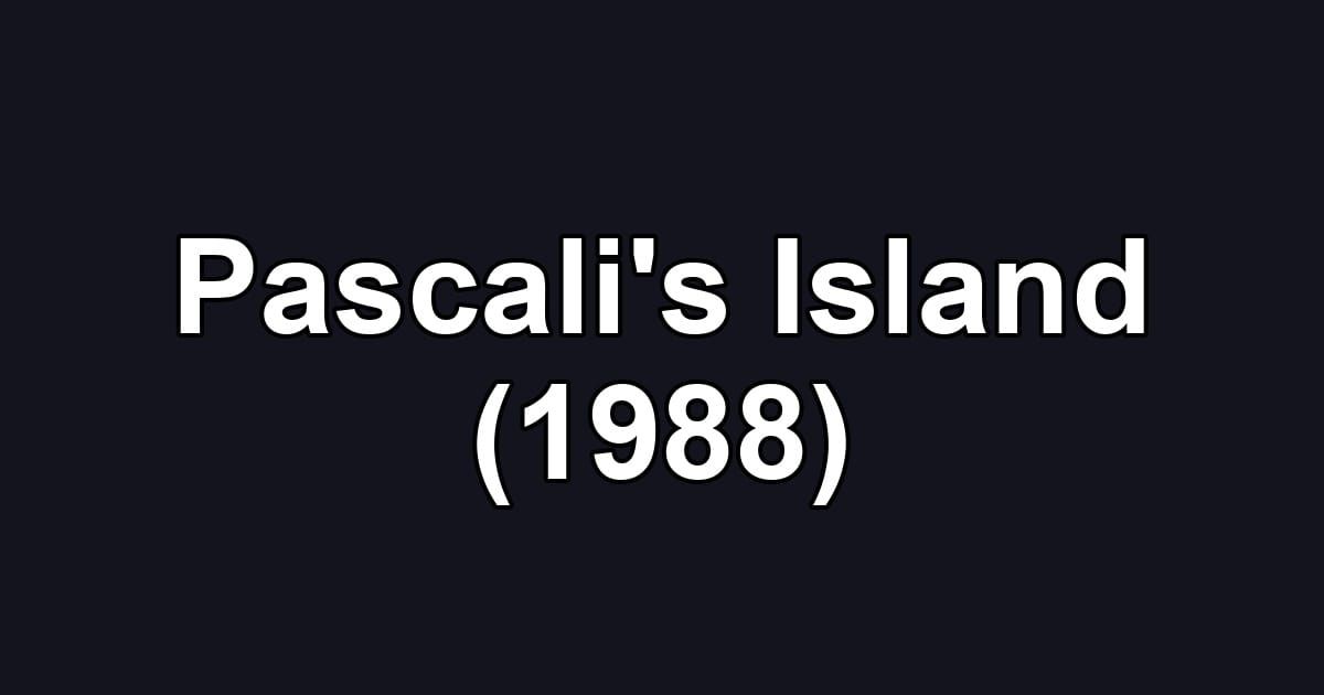 Pascali's Island (1988)