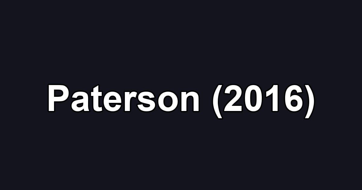 Paterson (2016)