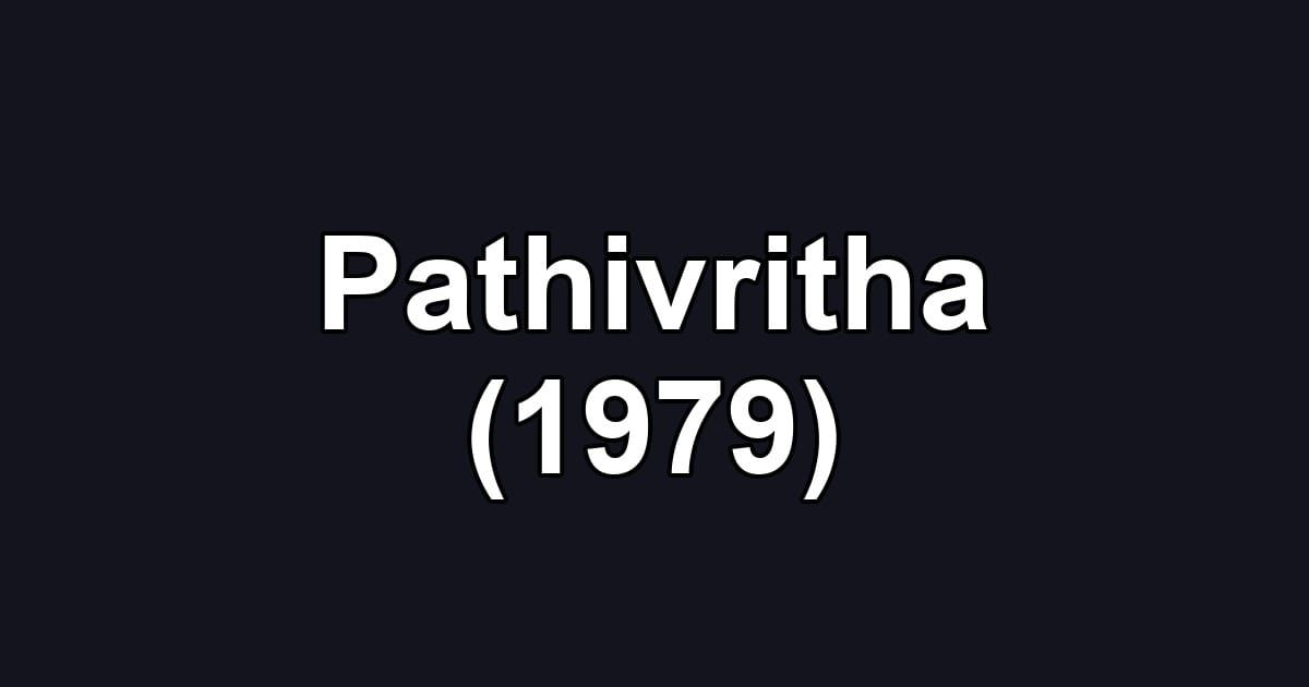 Pathivritha (1979)