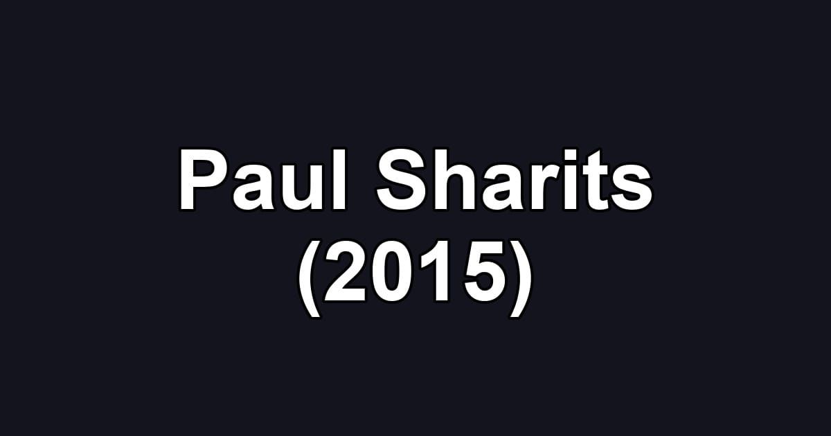 Paul Sharits (2015)