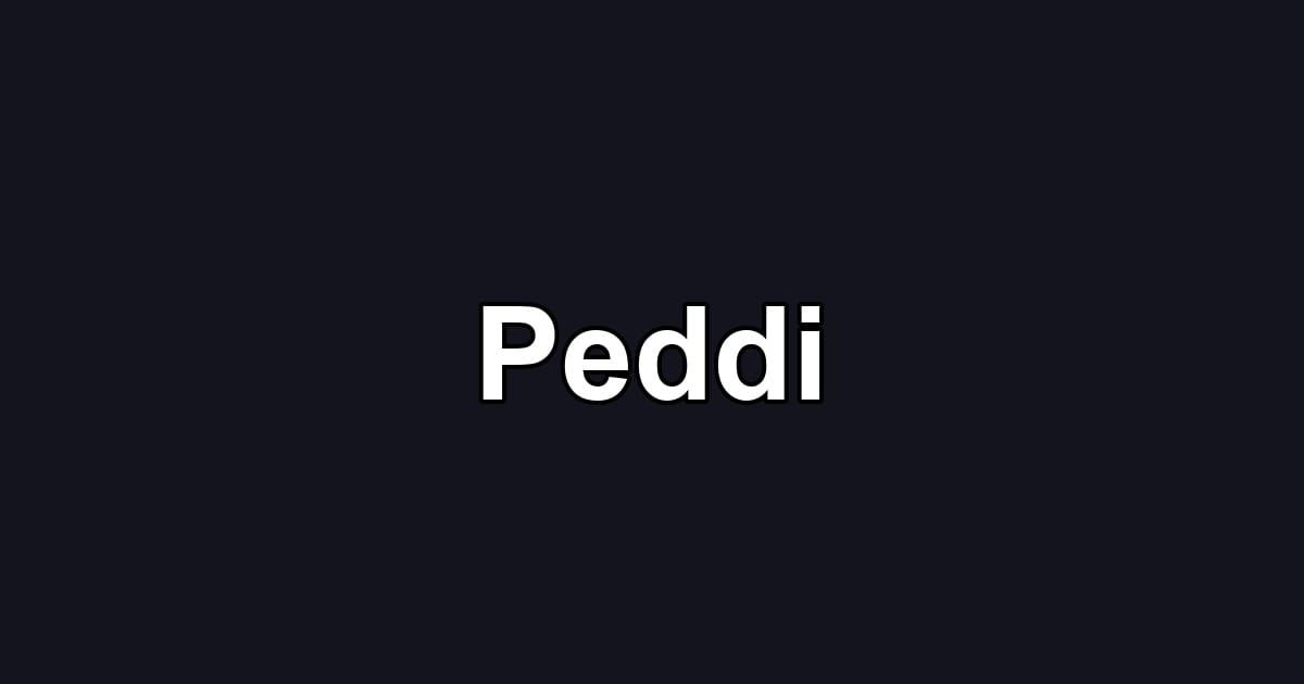 Peddi