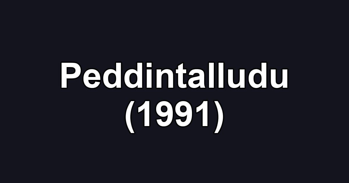 Peddintalludu (1991)