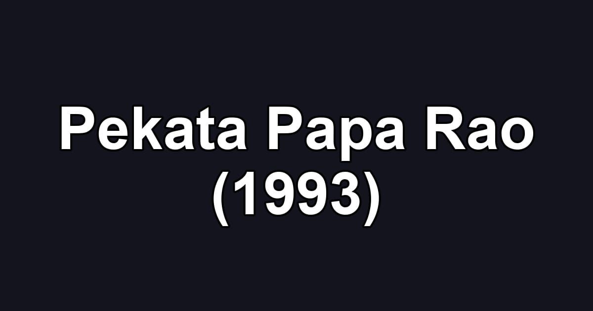 Pekata Papa Rao (1993)
