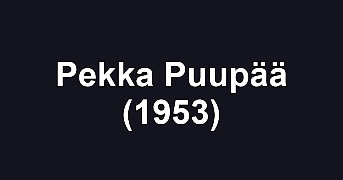 Pekka Puupää (1953)