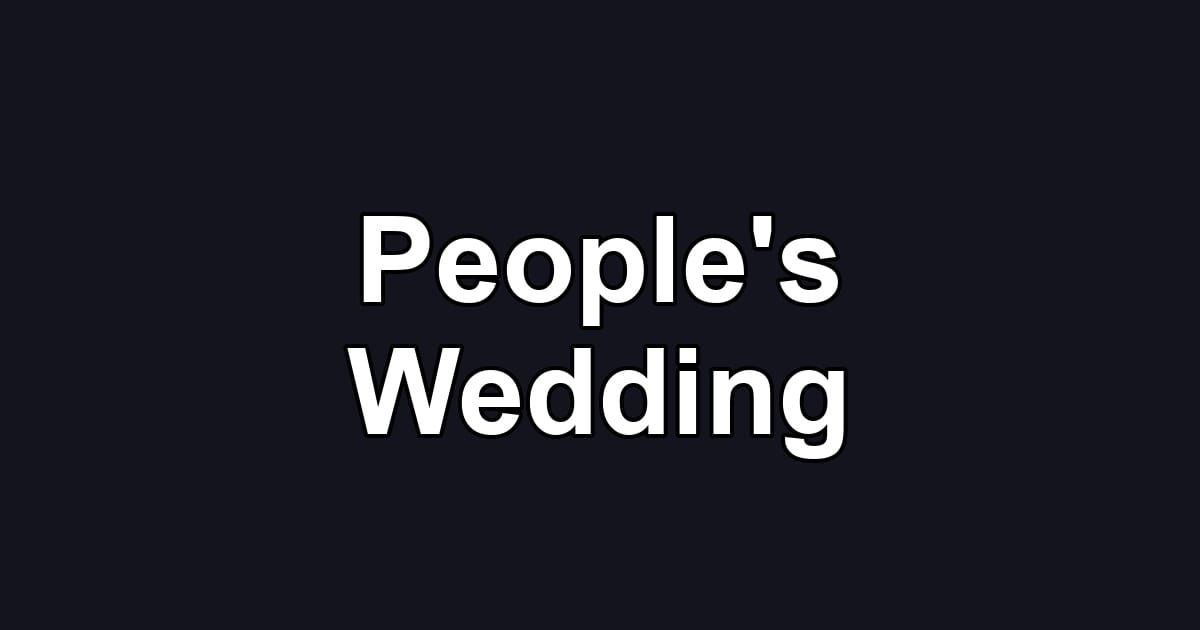 People's Wedding