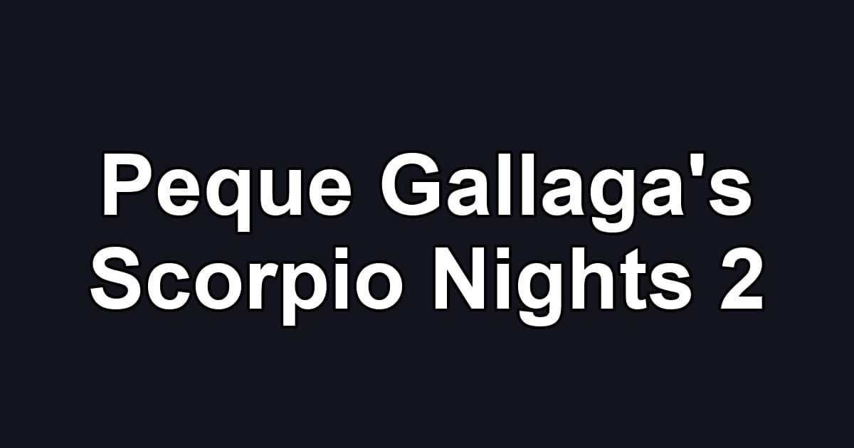 Peque Gallaga's Scorpio Nights 2